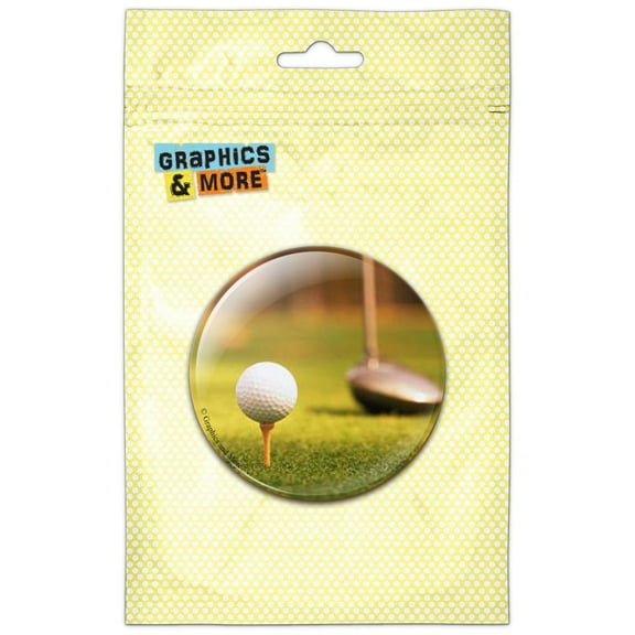 Golf Ball Club Golfing Pinback Button Pin Badge