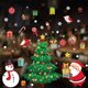 thumbnail image 4 of Pegatinas de ventana navideñas para el hogar, calcomanías de pared navideñas para niños, Feliz Año Nuevo 2024, 2024, 4 of 4
