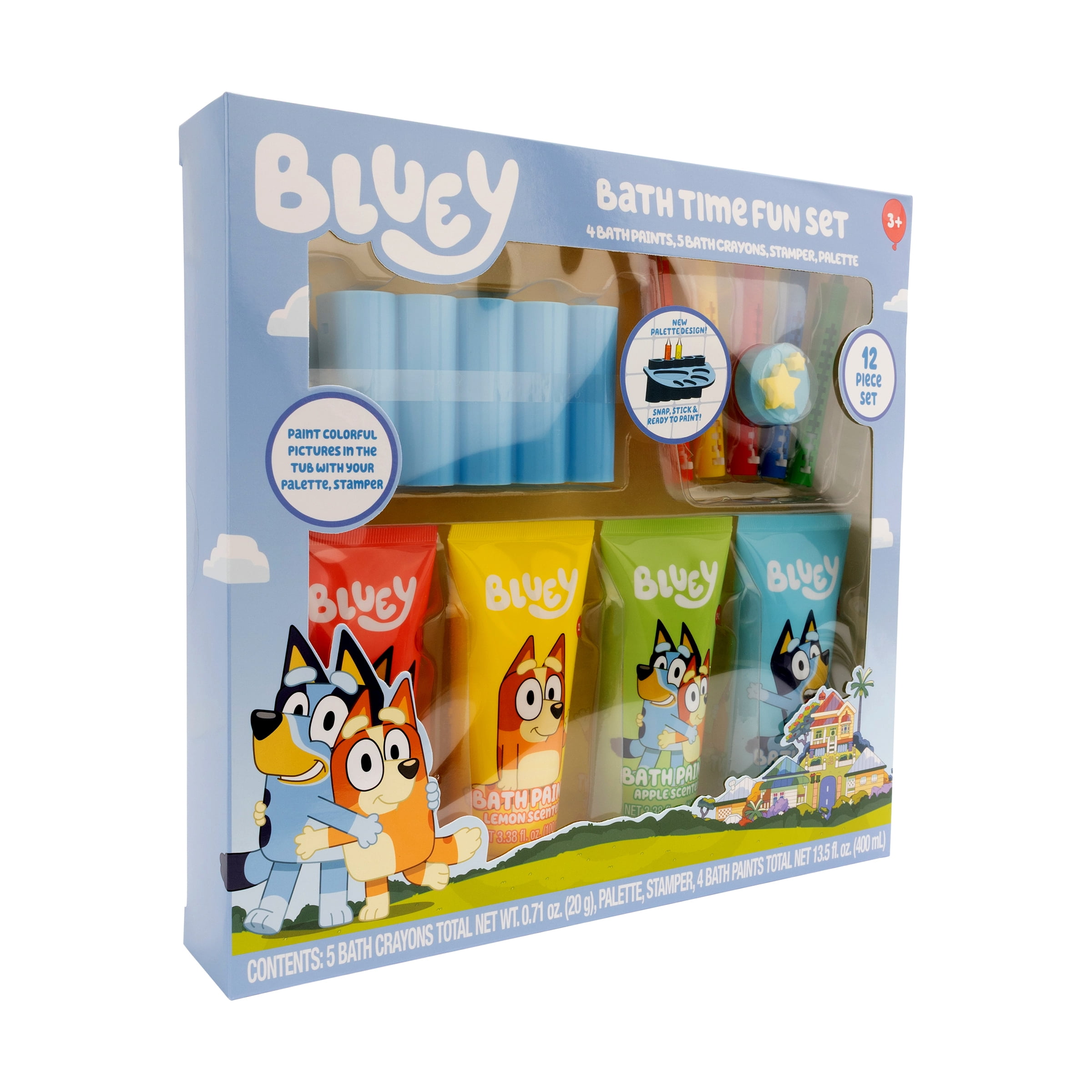 Bluey Bath Time Fun Set, 12 Pieces