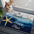 thumbnail image 4 of Rectangle Area Rug 2x3ft, Beach Is Happy Place Words Non-Shedding Washable Area Rug, Sea Starfish on Wood Non Slip Low-Profile Rugs for Living Room, Bedroom Dining Room, 4 of 9