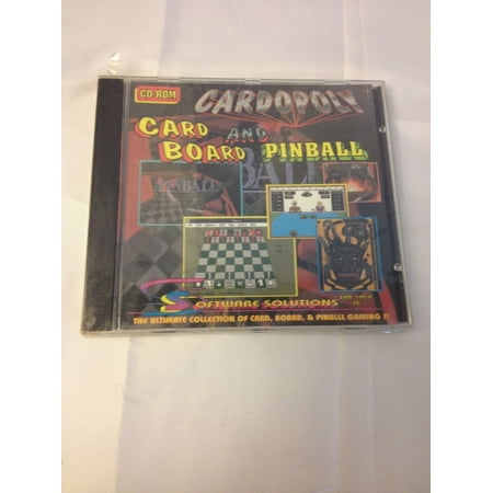 Cardopoly Card And Board Pinball Cd Rom Software Solutions For Your Pc Made In Canada