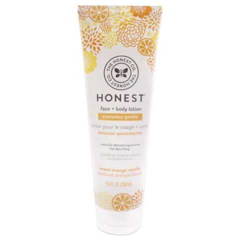 Everyday Gentle Face Plus Body Lotion - Sweet Orange Vanilla by Honest for Women - 8.5 oz HONEST Origins Crema