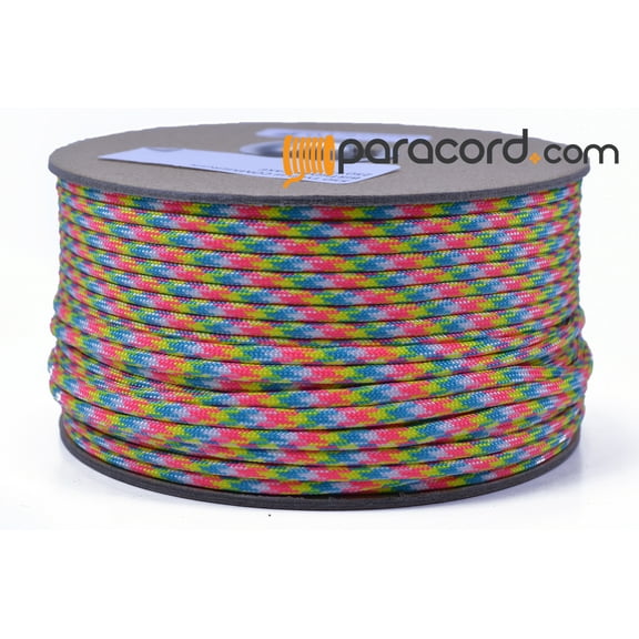 Bored Paracord Brand 550 Type III Paracord - Birthday Cake - 250 Feet Spool