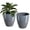 Gray, variant on Plant Pots Set of 2 Pack,10 Inch Plant Pot for Indoor,Planter with Drainage Hole,Flower Pots Modern Round Planters for Outdoor Garden Home,Dark Grey