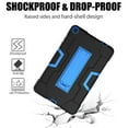 thumbnail image 5 of FIEWESEY for Walmart Onn 8 Pro 8 inch Tablet Case,Heavy-Duty Drop-Proof Shock-Resistant Hybrid Built-in Stand Case for Walmart Onn 8 Pro (Model:100003561)+Screen Protector(Black/Blue, 1 Pc), 5 of 6