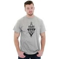 thumbnail image 4 of Wolf Pack Triangle Symbol Spirit Animal Plus Size Crewneck Graphic Tee Shirt Brisco Brands 4X, 4 of 5