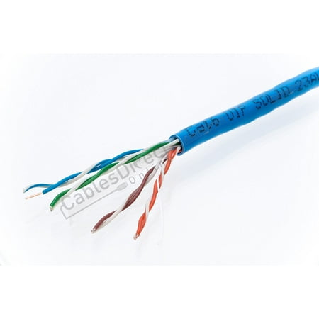 1000ft CAT6 UTP Solid 550Mhz Ethernet LAN Cable 23AWG RJ45 Network Wire Bulk (Best Bulk Cat6 Cable)