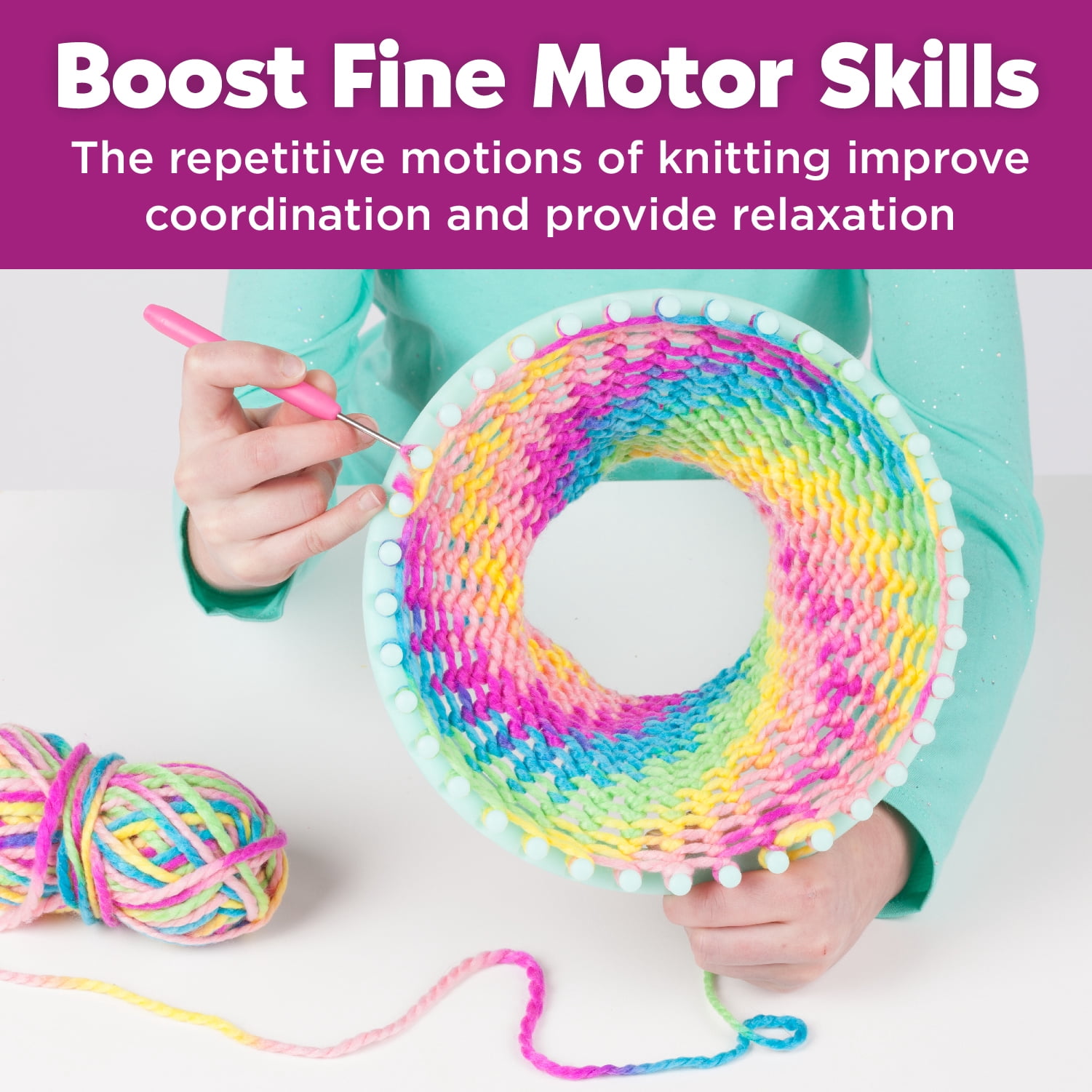 Creativity for Kids Quick Knit Loom, 8 Pack