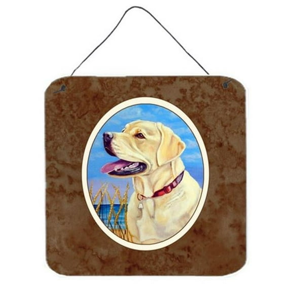 Yellow Labrador at the Beach Wall or Door Hanging Prints