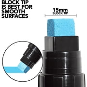 Krink K-55 Fluorescent Water Based Paint Marker, Fluorescent Blue