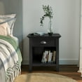 thumbnail image 6 of Simpli Home Acadian SOLID WOOD 24 inch Wide Bedside Nightstand Table in Black, 6 of 7