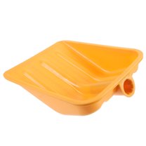OFFIGAM Yellow Plastic Shovel Replacement for Snow Scoop, Ice Shovel, Square Shovel, Garbage and Poultry Cleaning, 2pcs