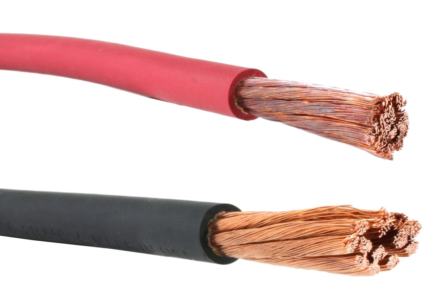 #2 Gauge AWG - Flex-A-Prene - Welding/Battery Cable - Black & Red - 600 V - Made in USA (15 FEET OF EACH COLOR)