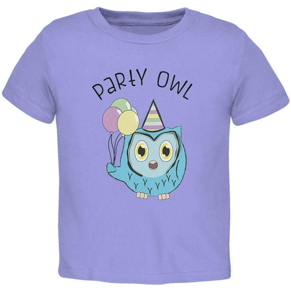 Party Owl Funny Cute Toddler T Shirt