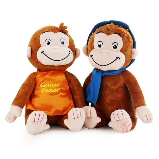 Muñeca de peluche Curious Monkeys George, 30 cm, 2 unidades