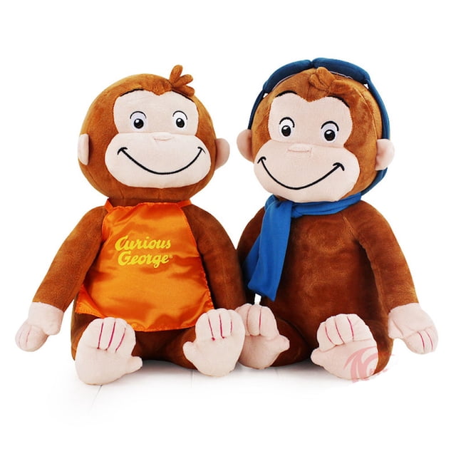 Muñeca de peluche Curious Monkeys George, 30 cm, 2 unidades