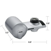 PUR PLUS Faucet Mount Water Filtration System, Horizontal, Matte Silver, PFM300V