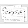 thumbnail image 2 of Inkdotpot 50 Blank RSVP Cards With White Envelopes-White Style Response Card-RSVP For Wedding-Rehearsal Dinner-Baby Shower-Bridal Shower-Engagement Party Invitations, 2 of 7