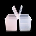 thumbnail image 5 of Multipurpose Storage Box 2 Compartment Plastic Cotton Swab Holder Nail Jewelry Storage Box Polishing Nail Art Toolbox, 5 of 5
