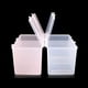 thumbnail image 5 of Caja de almacenamiento multiusos con 2 compartimentos, soporte para bastoncillos de algodón y plástico, caja de almacenamiento de joyería para uñas, caja de herramientas para pulir uñas, 5 of 5