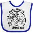 thumbnail image 3 of Inktastic Summer Vacation Mode Carmel Beach California Boys or Girls Baby Bib, 3 of 4