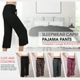thumbnail image 6 of HDE Women’s Capri Pajama Pants Sleepwear Sleep Pants 3X Plus Thousand Cats, 6 of 7