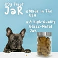 thumbnail image 5 of Great   Dog Treat Jar - 34 OZ Treat Jar with Airtight Screw-On Lid | Gift for Great  Owners | Expertly Crafted Pewter Glass, 5 of 5
