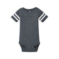 thumbnail image 4 of Infant Fine Cotton Jersey Bodysuit Color Vintage Navy/Blended White 24M Size, 4 of 6