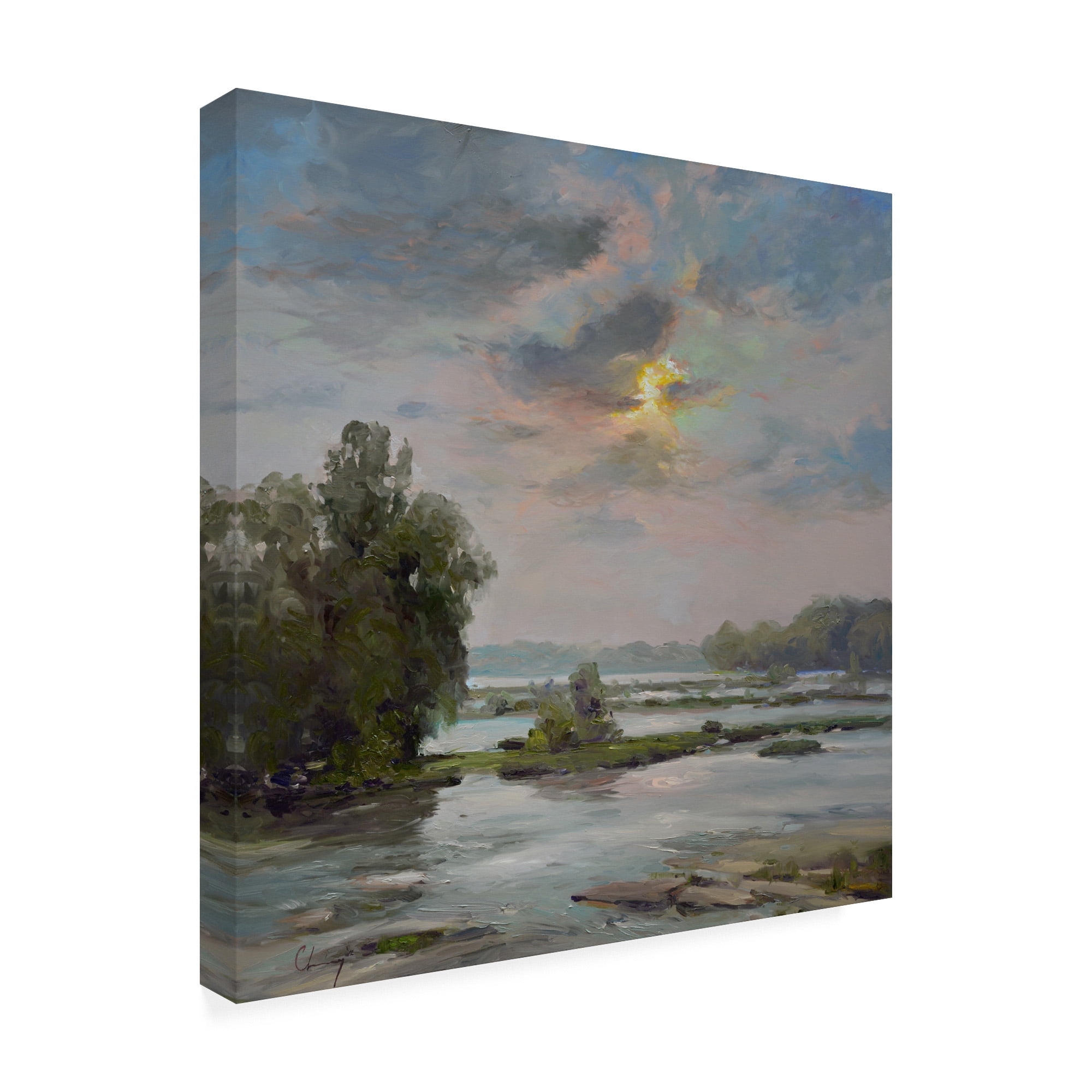 Trademark Fine Art 'James River from Belle Isle II' Canvas Art by Chuck Larivey