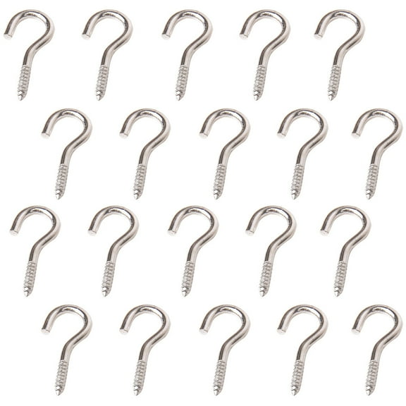 LABSERRON 100Pcs Screw Eyes Hooks for Hanging Lights DIY Enthusiasts