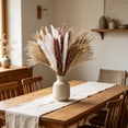 thumbnail image 4 of Dongrere Natural Dried Pampas Grass Bouquet, Neutral Toned Dried Floral, Phragmites Dried Flowers for Home, Wedding Centerpieces, Farmhouse Vases, 15" - 17", 4 of 6