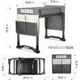 thumbnail image 2 of Garden Kneeler and Seat with Upgraded Wide & 3" Thick Kneeling Pad, Heavy Duty Garden Stool with 2 Large Tool Bags, Portable Bench for Planting, Weeding, Gardening Gifts for Women, Men, Seniors, 2 of 8