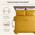 thumbnail image 4 of THD Loren - 3 Piece Full Queen Size Quilt Set, Lightweight Queen Bedspread Coverlet Set (Full/Queen, Gold), 4 of 7