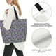 thumbnail image 3 of Balery Purple Butterflies Bolsa Tote Estilo Estético con Cremalleras, Bolsa de Hombro, Bolsa de Compras Grande y Plegable, 3 of 8