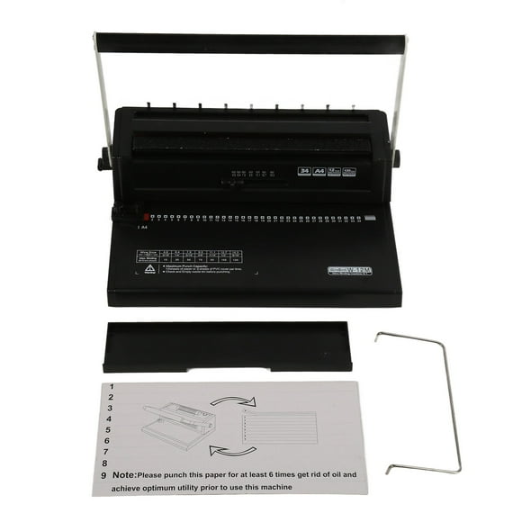 <p>Binding Machine Spiral Coil Binder Machine Binding Machine 2 Coils 34 Hole 12 Sheets Punching Capacity Spiral Coil Binder Machine For A4 Letter Size Office Documents</p>