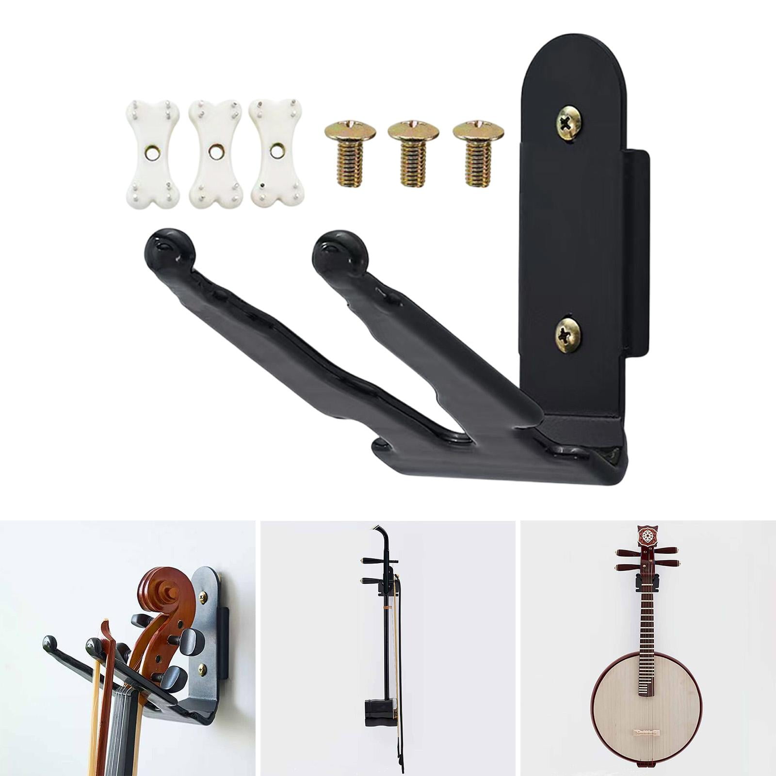 MERIGLARE Violin Wall Mount Hook Guitar Wall Mount Ukulele Display Pipa Hook Metal PP Construction for Organization Suitable for Music Lovers Home Office Studio