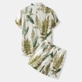 thumbnail image 3 of DDAPJ pyju Men's Hawaiian Shirts and Shorts Set 2 Pieces Summer Beach Vacation Casual Button Down Short Sleeve Shirts Outfits, 3 of 8