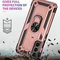 thumbnail image 7 of Designed for Samsung Galaxy S22 Plus Case, Military Grade Protective Phone Case Cover with Enhanced Metal Ring Kickstand [Support Magnet Car Mount] Compatible with Samsung Galaxy S22 Plus, Rosegold, 7 of 7