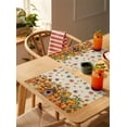 thumbnail image 4 of Pumpkin Flower Placemats Set of 4 Fall Fallen Leaves Chalet Thanksgiving Linen Heat Insulation Washable Place Mats, Rustic Non-Slip Table Mats for Dining Table Party Kitchen Decor,13x19 Inch, 4 of 4