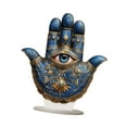 thumbnail image 4 of Signo de mesa de forma de la mano,Decoración de la mano de hamsa de adorno acrílico de mesa de mesa plana 2D,Central de carteles acrílico de la casa del hogar interior palma de la mano,Casa, 4 of 9