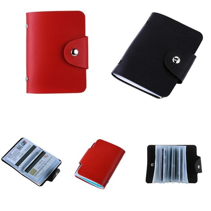 Womens Pouch ID Credit Card Wallet Cash Holder Organizer Case Box Pocket Card Holder NEW