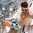 thumbnail image 2 of luoweisi Men's Beach Shorts Quick Dry Swim Trunks with Mesh Lining Penguin 2XL, 2 of 5