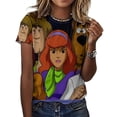 thumbnail image 3 of Scooby Doo Womens T-shirts Crewneck Shirts Blouse Short Sleeve Tee Shirts Girls Tops S, 3 of 8