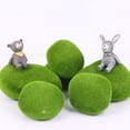 thumbnail image 2 of Simulación de piedra de musgo Rocas de musgo artificial Modelo de musgo falso para bricolaje Micro paisaje Jardín de hadas Decoración Hierba Planta Decoración en maceta, Piedra de musgo artificial (8 piezas) brillar Electrónica, 2 of 4
