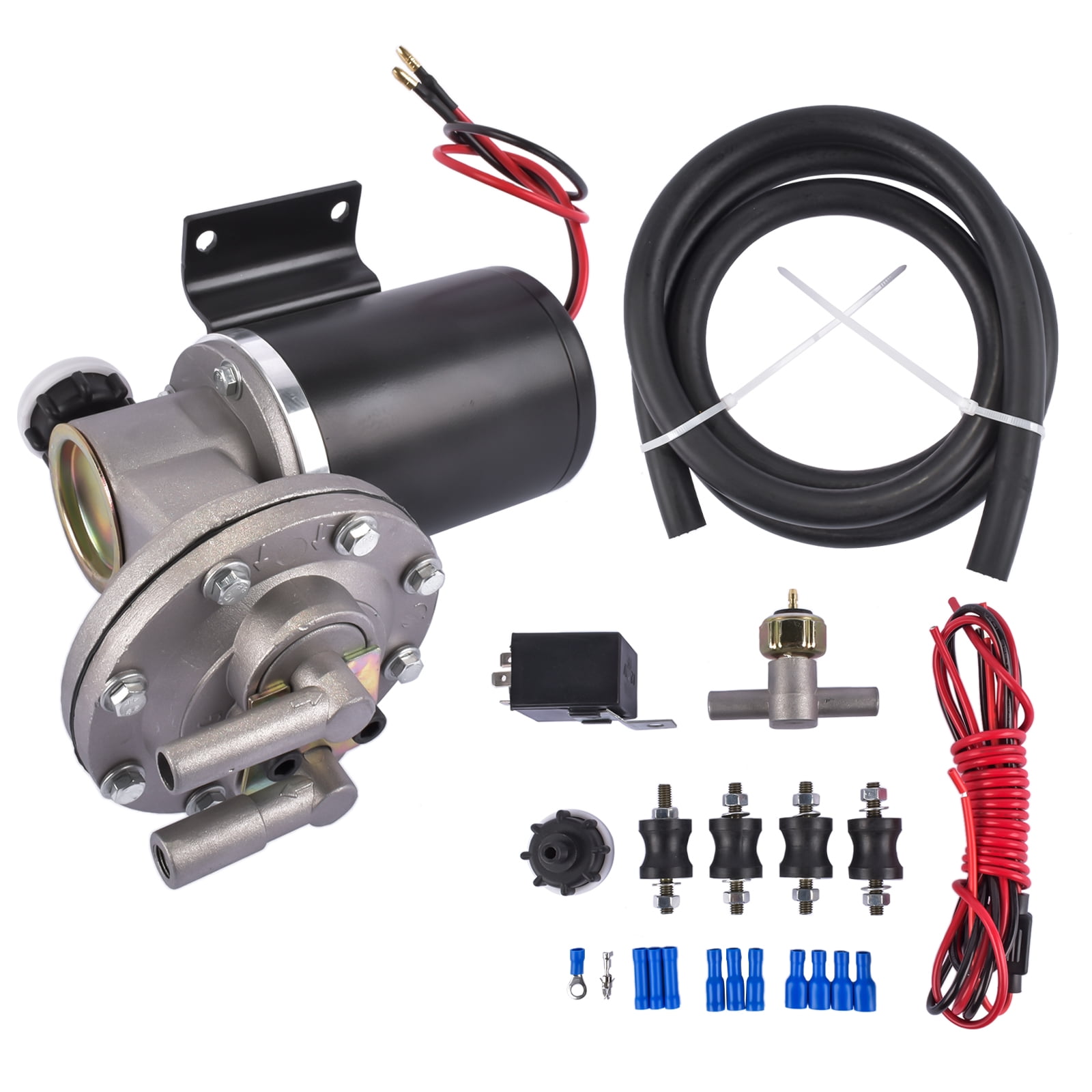 GELUOXI 12V Electric Vacuum Pump Kit 28146 for Brake Systems 18" to 22" with Mounting Hardware