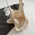 thumbnail image 2 of Bolso Hombro Ganchillo para Mujer Bolsos Mano A La Playa Verano () Blanco, 2 of 6