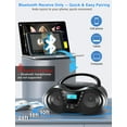 thumbnail image 2 of Portable CD Player Boombox with  FM Radio Stereo Sound AC Battery Powered for Home Outdoor, 2 of 7