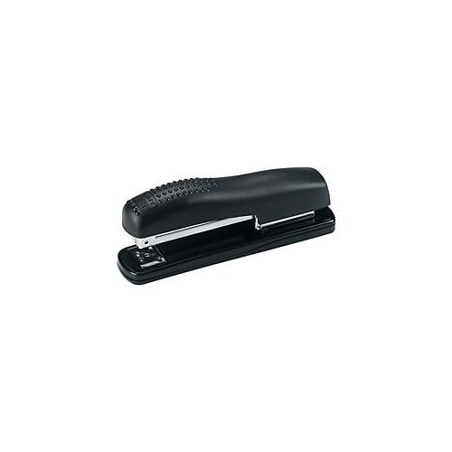 Ergonomic Desktop Stapler, 20-Sheet Capacity, Black