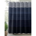 thumbnail image 2 of Fsddascl Blue Gray Shower Curtain Set - Small 36" x 72" Washable Bathtub Curtain with 12 Hooks, Farmhouse Vintage Gradient Abstract Art Waterproof Fabric Stall Shower Curtains for Bathroom/Bathtub, 2 of 6