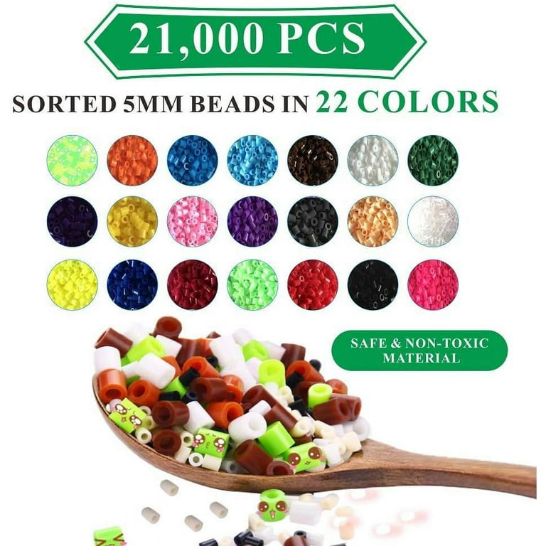 4 Large Perler/fuse Beads Pegboards for 5 Mm Beads 1 Free Bead Tweezers & 2  Ironing Papers 